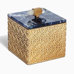 Kendra Scott Small Filigree Box Blue Soladite